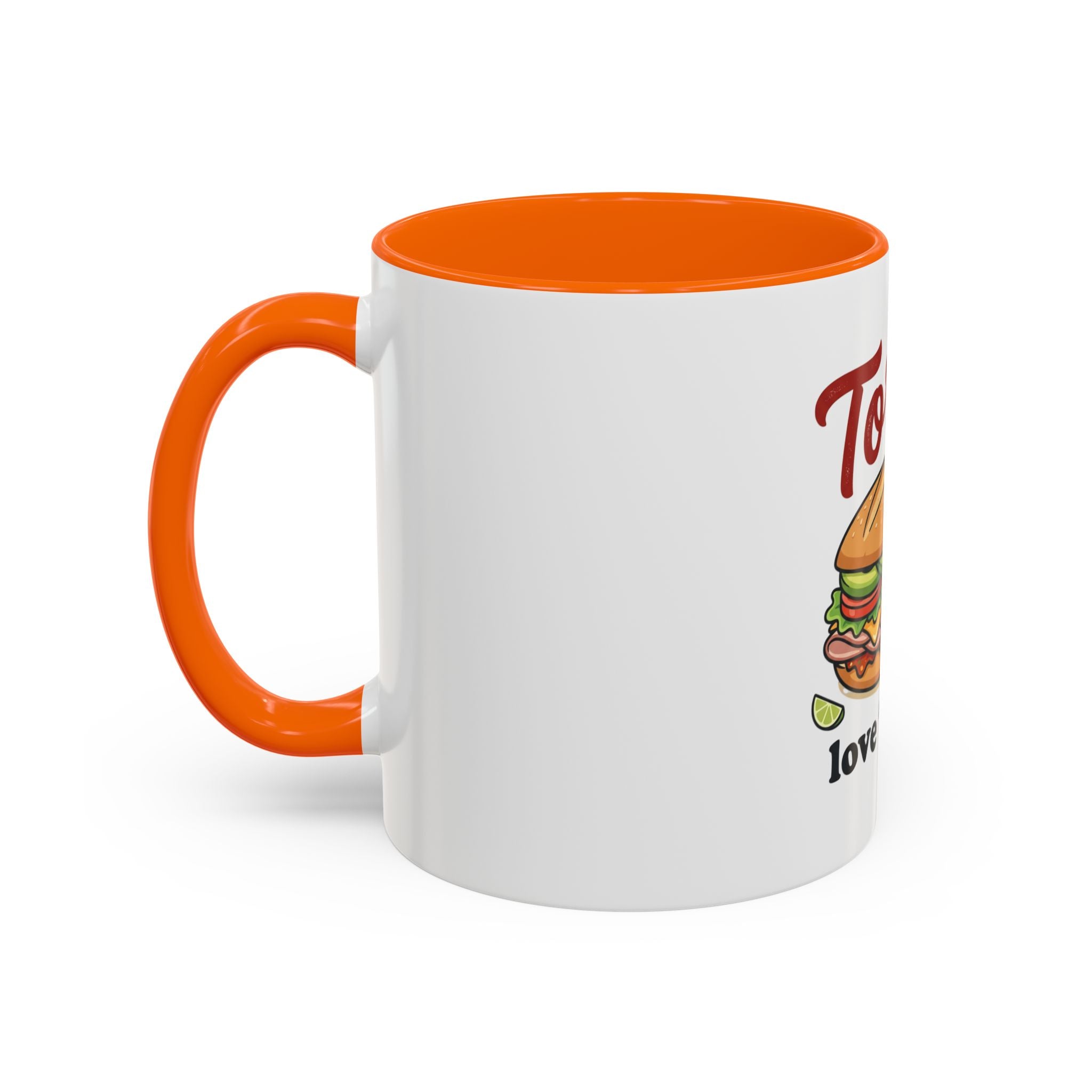 Tortas Coffee Mug – “Tortas love ’em big” Accent Ceramic Mug (11/15oz)