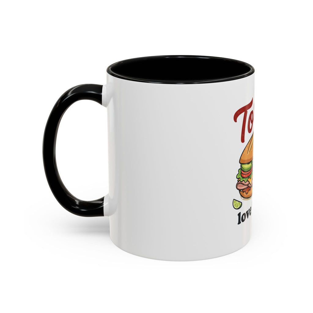 Tortas Coffee Mug – “Tortas love ’em big” Accent Ceramic Mug (11/15oz)