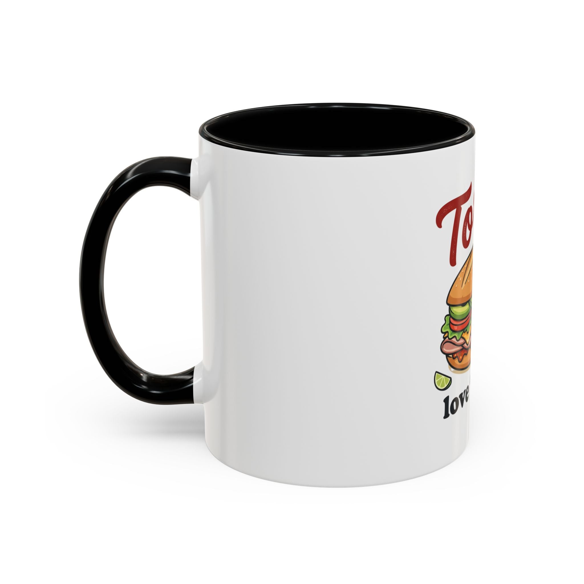 Tortas Coffee Mug – “Tortas love ’em big” Accent Ceramic Mug (11/15oz)
