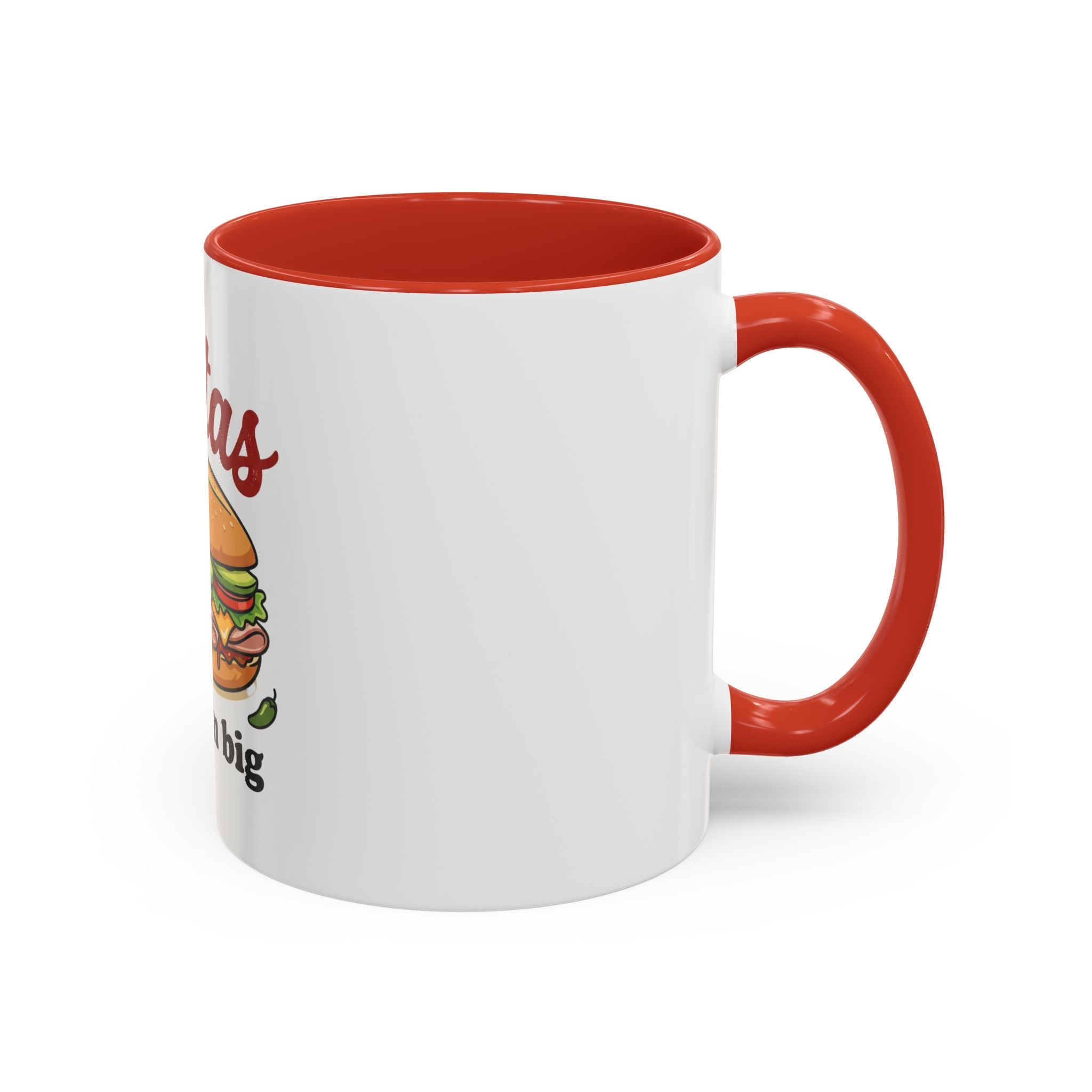 Tortas Coffee Mug – “Tortas love ’em big” Accent Ceramic Mug (11/15oz)