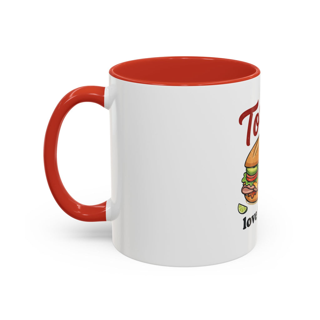 Tortas Coffee Mug – “Tortas love ’em big” Accent Ceramic Mug (11/15oz)